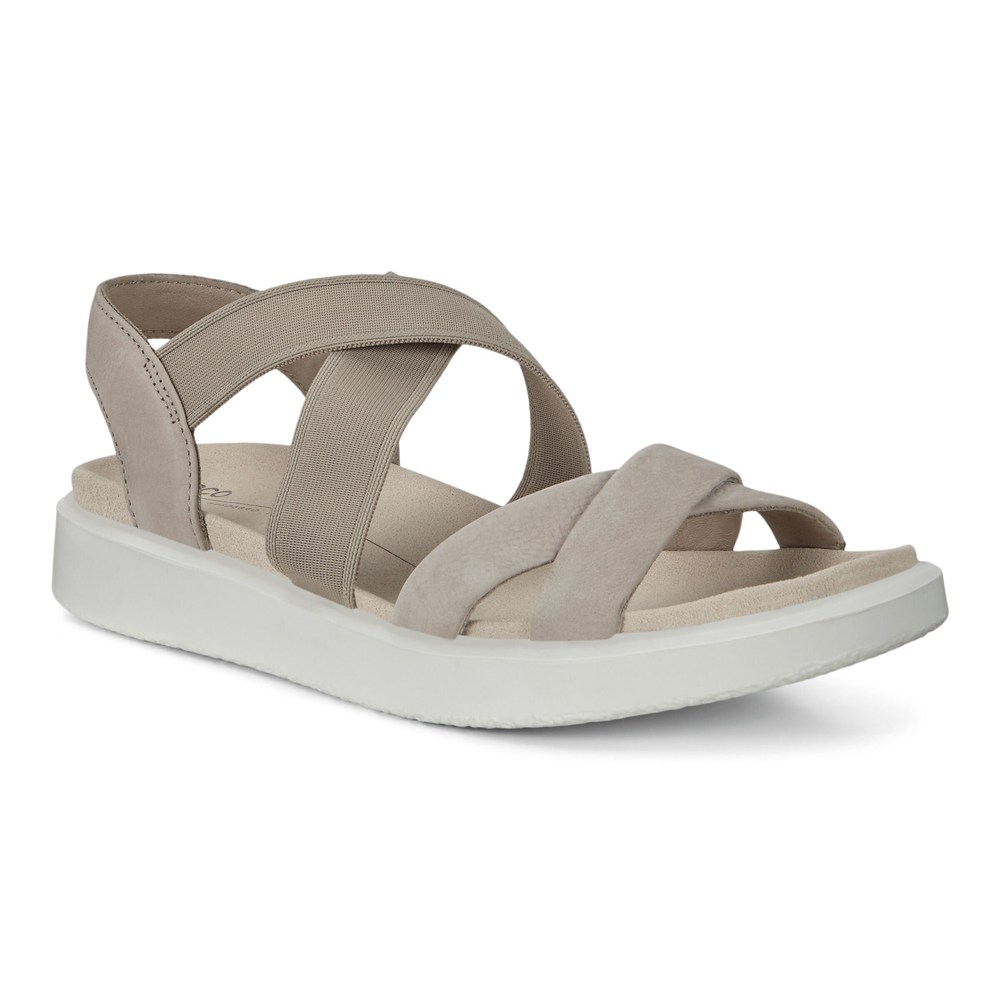 Sandalias Mujer - ECCO Flowt Flat Strappy - Grises - FGO214793